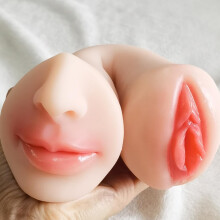 2-in-1 Realistic Male Masturbator TPE Stroker