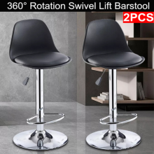 1 / 2 x Barstool Gas Lift Stools Pub Club Cafe Home Breakfast Swivel Chair NEW~