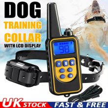 800M Dog Pet Training Collar Rechargeable Waterproof Electric Shock Anti Bark