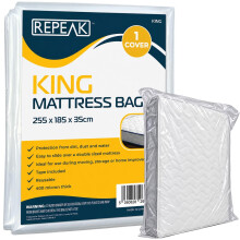 King Size Mattress Bag for Moving & Storage – Heavy Duty 400 Micron Cover