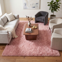 (120cm x 170cm (4ft x 5ft 8"), Pink) Extra Large Rug Soft Shaggy Living Room Carpet Mat