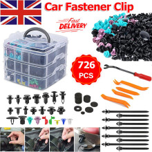 726Pcs Car Body Plastic Trim Clips Push Pin Rivet Bumper Fastener Assortment Kit