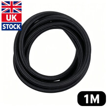 AN6 6AN PTFE Fuel Hose 5/16" 8mm Nylon Braided Oil Gas Line Pipe 1m/3.28FT UK