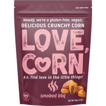 Love Corn Smoked BBQ Delicious Crunchy Corn, 45g