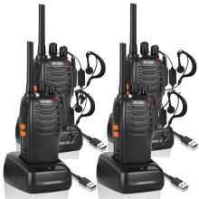 JUAUO 4Pcs Walkie Talkies Long Range Two Way Radios for Adults