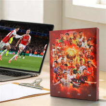 (Red B Style-adventskalendrar) Julkalender med 24-dagars nedräkning till VM i fotboll – prydnadsgåva