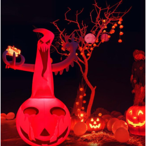 Halloween Inflatable Pumpkins and Ghost LEDs 2