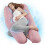 Nuliie Pregnancy Pillow for Sleeping, U Shaped(Cooling Light Pink) 1