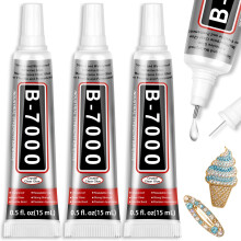 B 7000 Bedazzling Glue, 3 Pack 15ml Rhinestone Glue for Bedazzling Kit