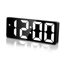 Sarsumir Alarm Clock, Digital Clock, LED Digital Alarm Clock with Time, Date, Temperature, Snooze Function, Brightness, Adjustable Alarm Clock, Child
