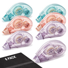 Vinuwu 6Pack Glue Tape Roller, Double Sided Scrapbook Tape for Crafts