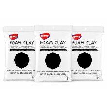 BOHS Black Foam Clay, 1.5 kg Air-Dry Modelling Clay for Cosplay Props