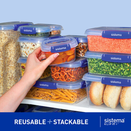 Sistema Sistema Klip It Plus Food Storage Container, 5.5L Square, Airtight, Stackable, 1 Count 1