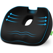 AUVON Donut Cushion for Hemorrhoids, Memory Foam Seat Cushion for Pressure Relief, Postpartum Pregnancy | Coccyx Cushion for Tailbone Pain with U-Sha