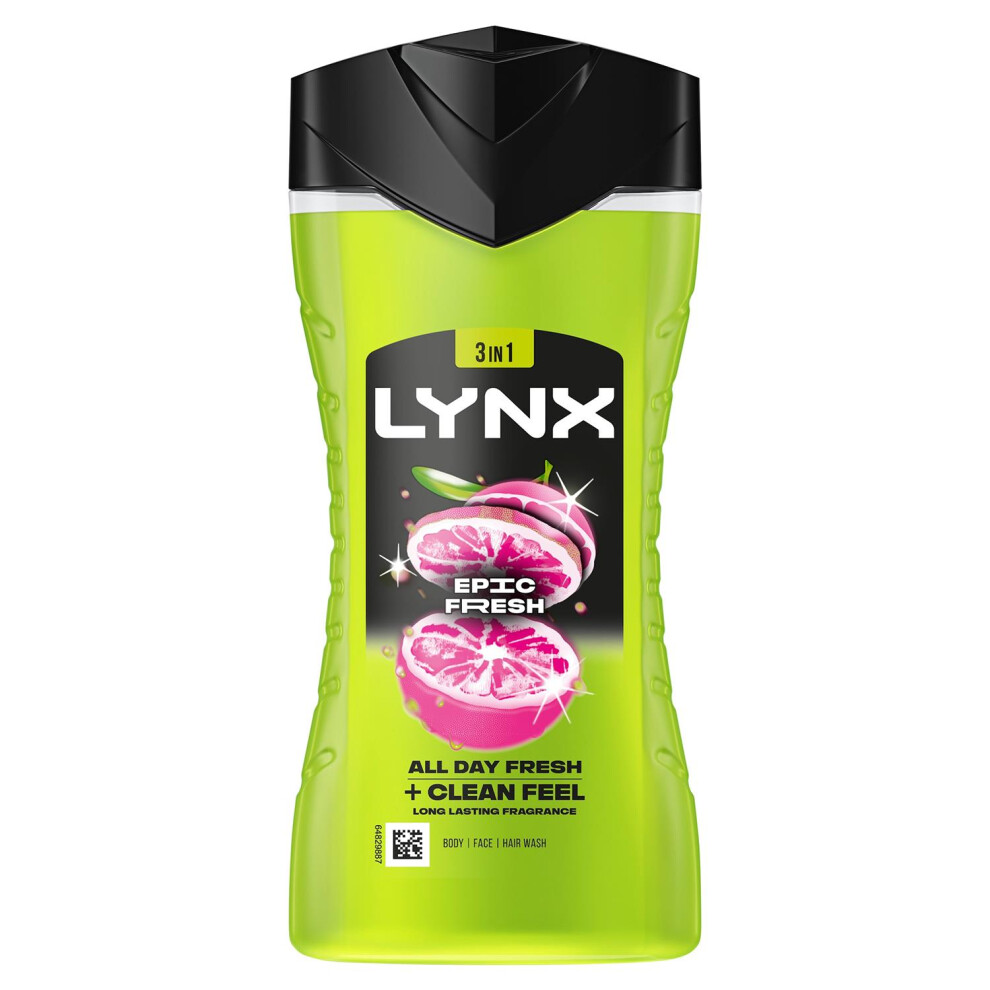 Lynx Epic Fresh Shower Gel 12 Hours Of Refreshing Fragrance 225Ml