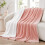 Aisbo Sherpa Fleece Throw Blanket Pink - Fluffy Thick Warm Blanket for Sofa Couch Throw Single Size, Solid Microfiber Bed Blanket Soft Throws for Tra 2