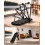 Foldable Walking Pad with Incline 15%, Under Desk Treadmill with Handle 5