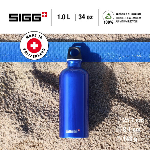 Sigg Sigg Classic Bottle - Traveller 1.0litre - Dark Blue 1