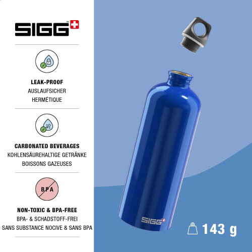 Sigg Sigg Classic Bottle - Traveller 1.0litre - Dark Blue 2