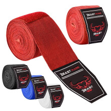 BEAST RAGE Boxing Hand Wraps 2.5/4.5 Meter Martial Arts Bandages Inner Gloves Wrist Support Straps Punching Under Hand Knuckles Heavy Elasticated Tra