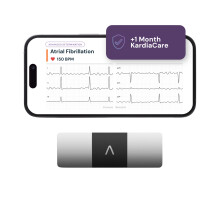 KardiaMobile 6-Lead ECG Heart Rate Monitor with 1-Month KardiaCare