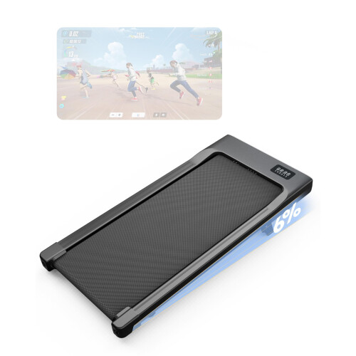 Lacuffy Walking Pad with 6%-10% Incline Treadmill for Home Foldable