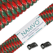Namvo Paracord 4mm,100ft (31m), Paracord 550 7 Core Strand, Tear-resistant, 100% Nylon Cord, Versatile Type III Mil-Spec Paracord, Holds up to 250kg,