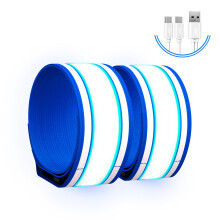 Light Up LED Armband for Running Walking at Night,Reflective Arm Bands for Runners,Rechargeable Jogging Lights,High Visibility Night Running Safety Ge