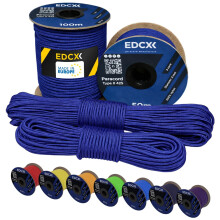 EdcX 3 mm Nylon Paracord 425 (15, 30, 50 and 100m) – 3 mm Type II, 100% Nylon Rope, 3 Strand Rope, 3 mm Nylon Rope in Many Colors (Royal Blue, 30 m)