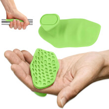 WACURRENTHYD Rubber Gym Grips Fingerless Workout Grips - Ergonomic Rubber Hand Protector Gloves for Weight Lifting, Pull-Ups, Gym Training and Exerci
