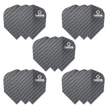 Harrows Carbon Dart Flights | 5 x sets Darts Flights (15 Flights Total) I 100 Micron Dart Flights I Premium Extra Strong Made in UK I Professional Da