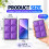 Small Ice Packs for Lunch Box, Reusable Freezer Blocks 4 PCS 4