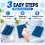 Small Ice Packs for Lunch Box, Reusable Freezer Blocks 4 PCS 3
