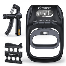 FitBeast Grip Strength Tester with Adjustable Grip Strength Trainer & Finger Exerciser – Track Progress, Build Strength & Support Recovery (3-in-1 S