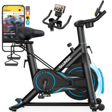 Exercise Bike for Home Use, Quiet Magnetic Resistance Spin bike with Smart APP, Home Gym Equipment Stationary Bike, Indoor Cycling Bike with LCD Disp