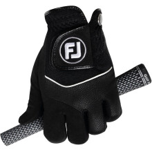 FootJoy RainGrip Men's Golf Glove, Black, L, Right Hand (for Left Handed Golfer), Golf Glove, Wet Weather Grip, Waterproof Glove, Quick-drying Comfor