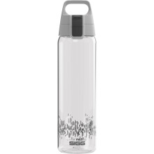 Sigg - Tritan Renew Transparent Water Bottle - Total Clear ONE MyPlanet Anthracite - Carbonated Beverages - Dishwasher Safe - With Fruit Strainer - L