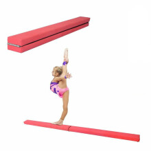 Dripex Folding Gymnastics Balance Beam 210cm Kids Home Gym Exercise