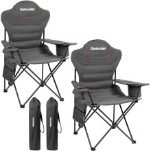 OUTSIDER Oversized Folding Camping Chair Heavy Duty 150kg