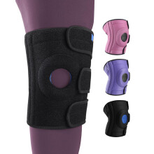 ABYON Medium to Plus Size Knee Support for Big Legs, Triple Strap Adjustable Knee Brace with Side Stabilisers, Non-Slip Knee Wrap for Arthritis,Menisc