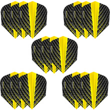 Harrows Quantum Dart Flights | 5 x sets Darts Flights (15 Flights Total) I 100 Micron Dart Flights I Premium Extra Strong Made in UK I Professional D