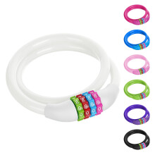 AOOSA 4-Digit Password Bicycle Lock, Portable Anti Theft Cable Lock