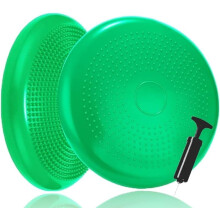 Balance Wobble Cushion for Adults and Kids, Air Stability Yoga Inflatable Balance Disc Massage Pad for Physio, Posture & Fitness, Sensory Toys Pump I