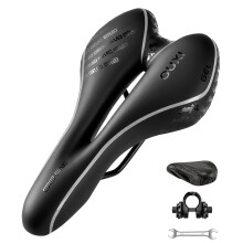 OUXI Bike Seat, Gel Bicycle Saddle Comfortable Soft Breathable Cycling Bicycle Seat Cushion Pad with Ergonomics Design for MTB Mountain Bike Exercise