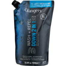 Grangers Wash + Repel Down 2 in 1 | 1 Litre Pouch | Restores loft, revives appearance and adds durable water-repellency