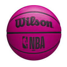 Wilson NBA DRV Outdoor Basketball with Pump - Pink, Size 7-29.5"