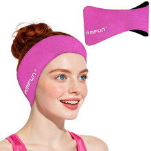AMFUN Swimming Headband for Kids Adults, Adjustable Neoprene Ear Cover, Waterproof Keep Dry Hold Earplugs, Comfortable Headband for Swimming Surfing