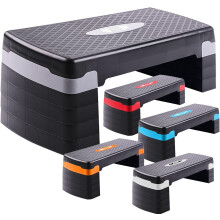 FK Sports Stepper for Exercise & Workout - 2 to 5 (10, 15, 20, 25 & 30 CM) Levels of Adjustable Height Aerobic Step Platform - Step up Board for Home