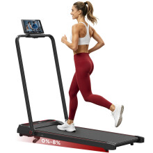 Walking Pad with 8% Incline, Tvdugim 3 In 1 Under Desk Folable Treadmill for Home and Office, 3 Adjustable Incline,1-12 KM/H, Portable Treadmill with