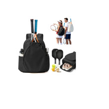 SZLX Tennis Backpack, Spacious Tennis Bag for Men and Women with Multiple Compartments for Tennis Rackets, Pickleball Rackets, Badminton Rackets, Squ